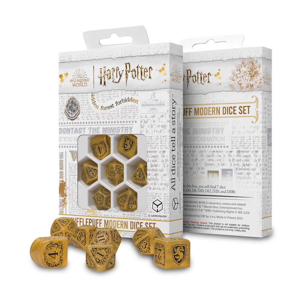 Image produit Harry Potter - Set de dés RPG Hufflepuff 7pcs jaune