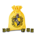 Immagine del prodotto Harry Potter - Set di dadi RPG Hufflepuff 5 pezzi con sacchetto dei dadi giallo