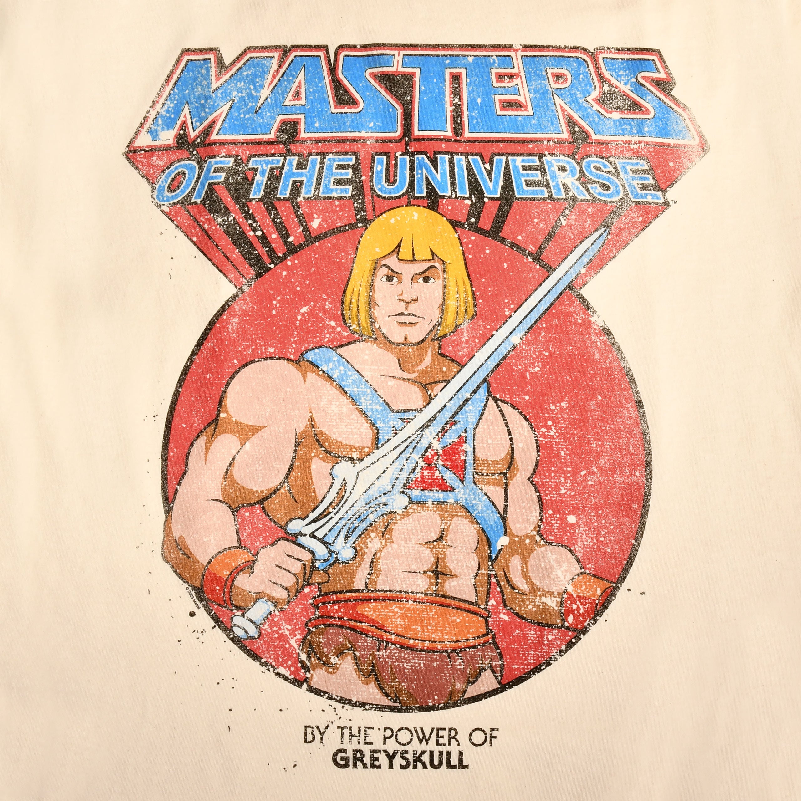 Image produit Masters of The Universe - T-shirt vintage He-Man crème