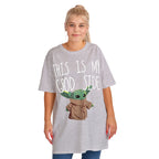 Immagine del prodotto Grogu Good Side T-Shirt Oversize Bianca - Star Wars The Mandalorian