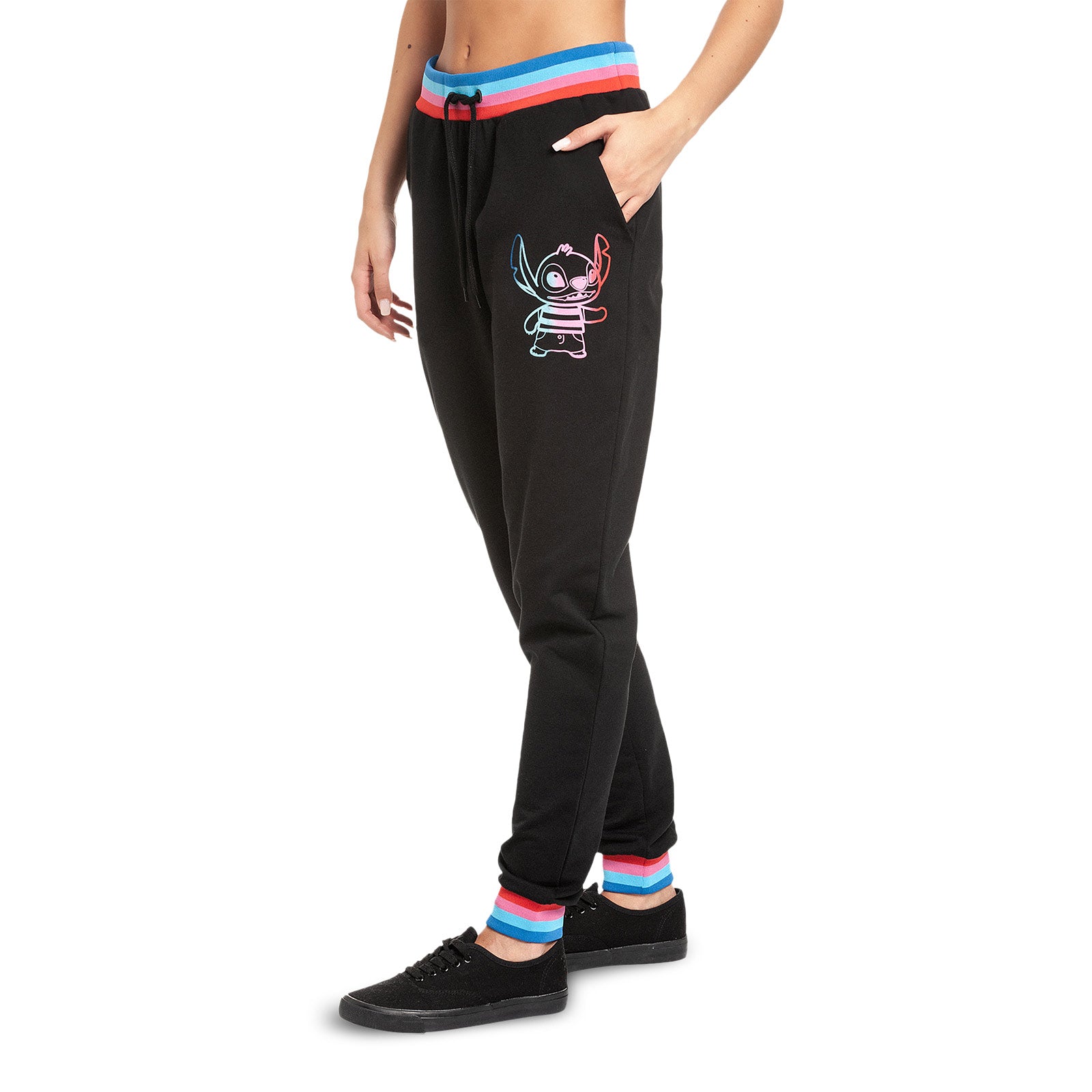 Product image Lilo & Stitch - Rainbow Stitch Sweatpants Women Black