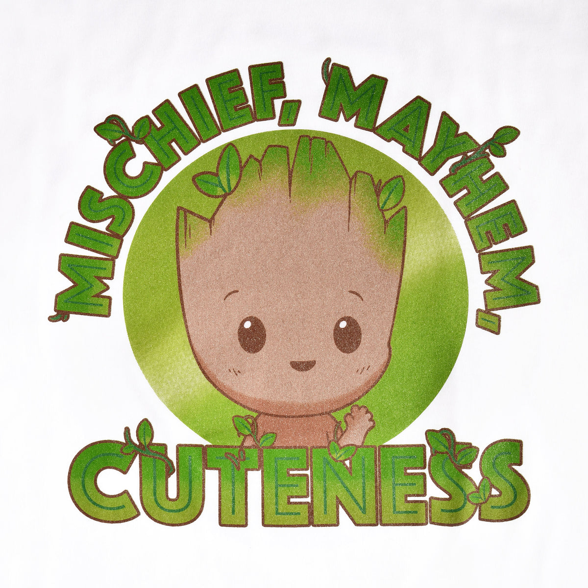 Image produit Les Gardiens de la Galaxie - T-shirt ample pour femmes Groot Cuteness blanc