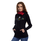 Immagine del prodotto Felpa con cappuccio Hogwarts con collo sciallato nero - Harry Potter