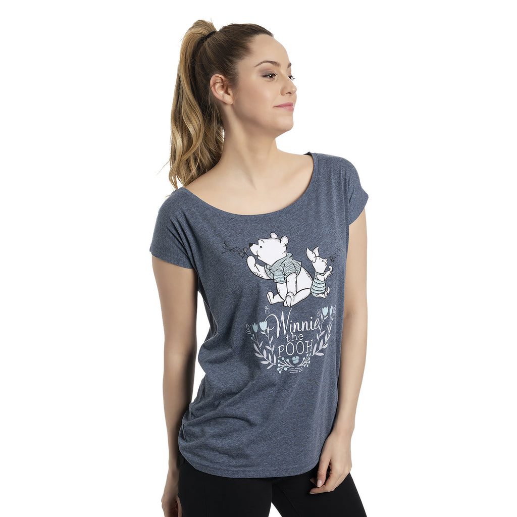 Image produit Winnie l'Ourson - T-shirt femme ample gris