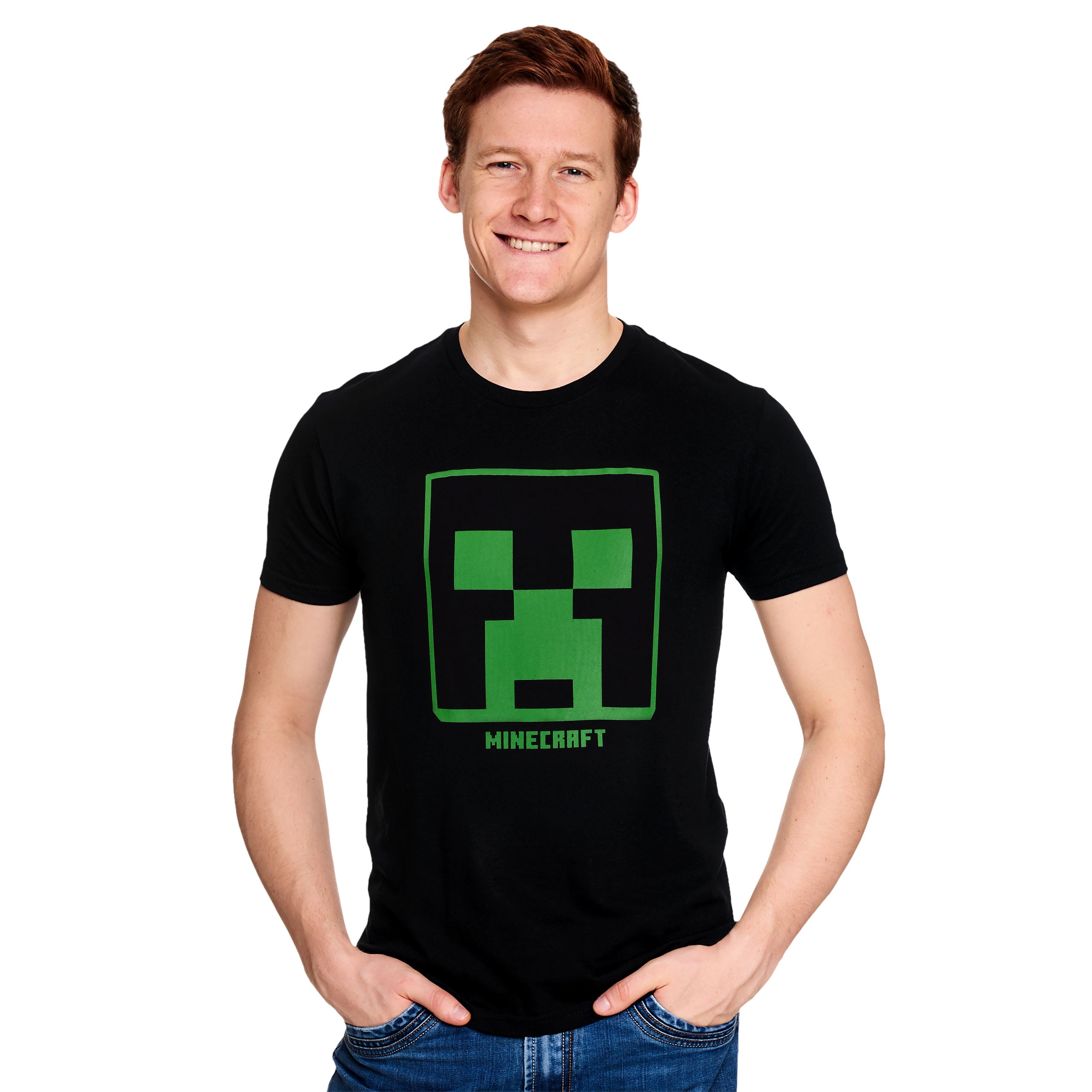 Immagine del prodotto Minecraft - T-shirt nera con logo Creeper