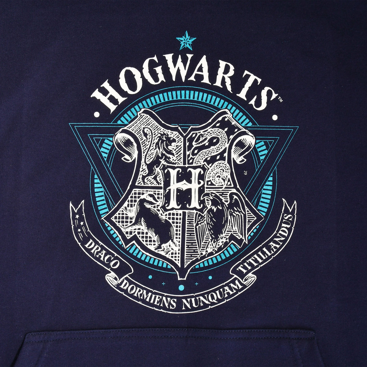 Immagine del prodotto Harry Potter - Felpa con cappuccio Hogwarts School of Witchcraft blu