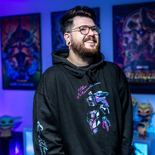Immagine del prodotto Mando e Grogu Hoodie nero - Star Wars The Mandalorian