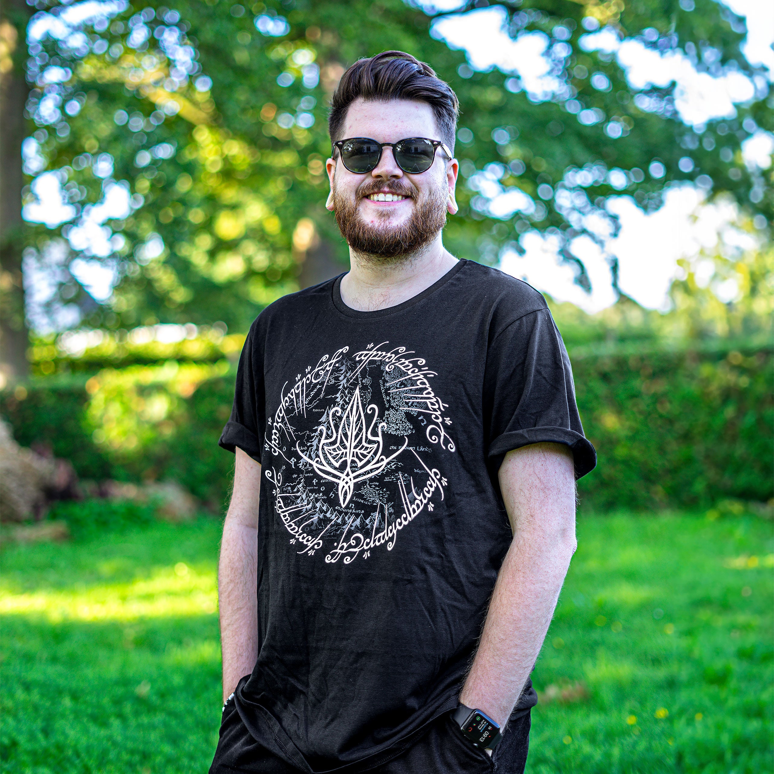 Produktbild Der Herr der Ringe - Elbenblatt T-Shirt schwarz