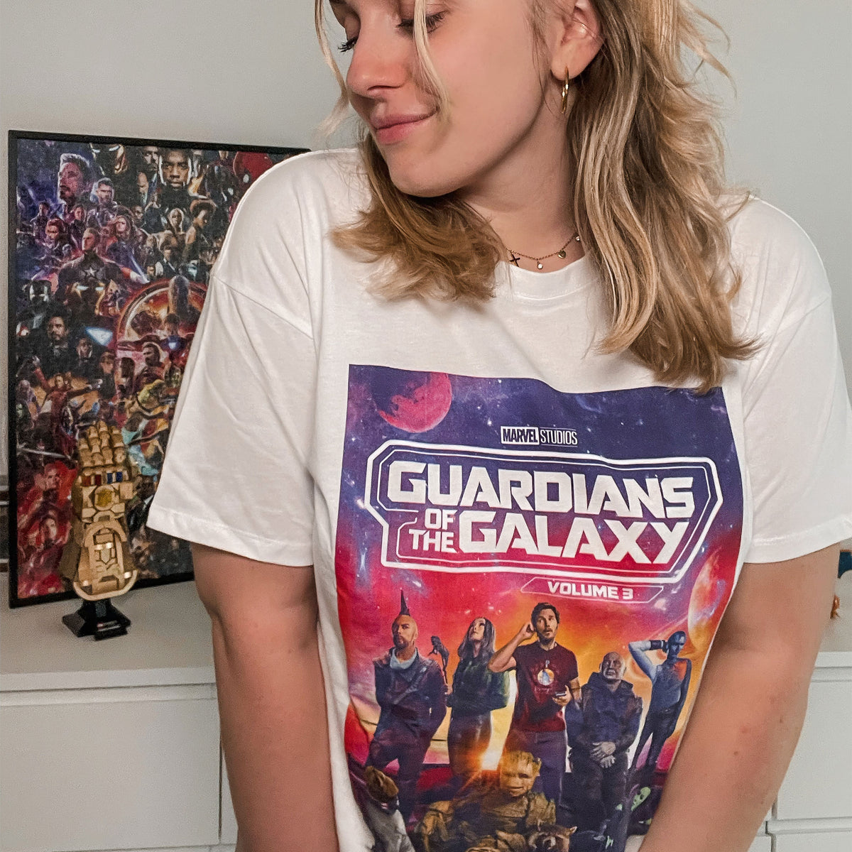Image produit Guardiens de la Galaxie - T-shirt d'équipage blanc