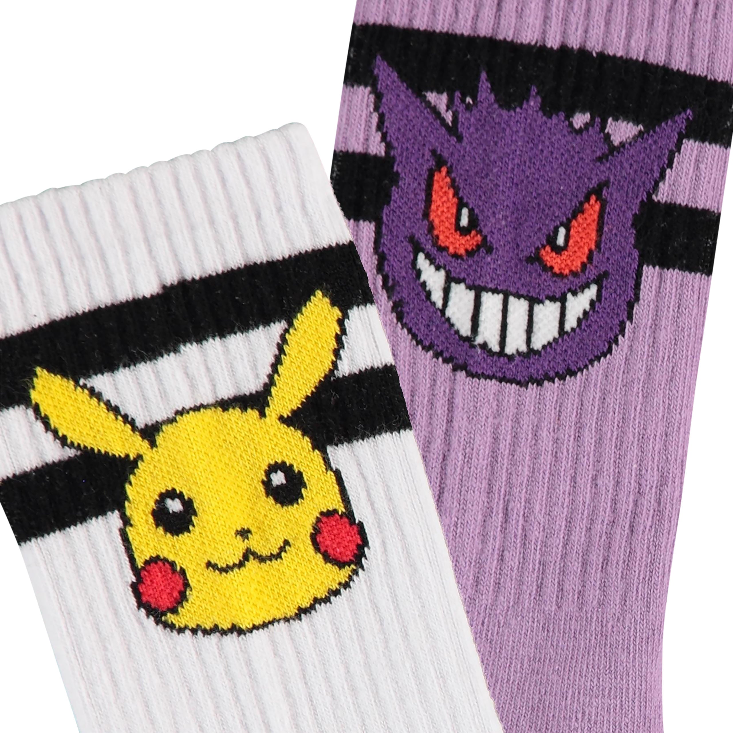 Image produit Pokemon - Set de 2 paires de chaussettes Pikachu & Gengar