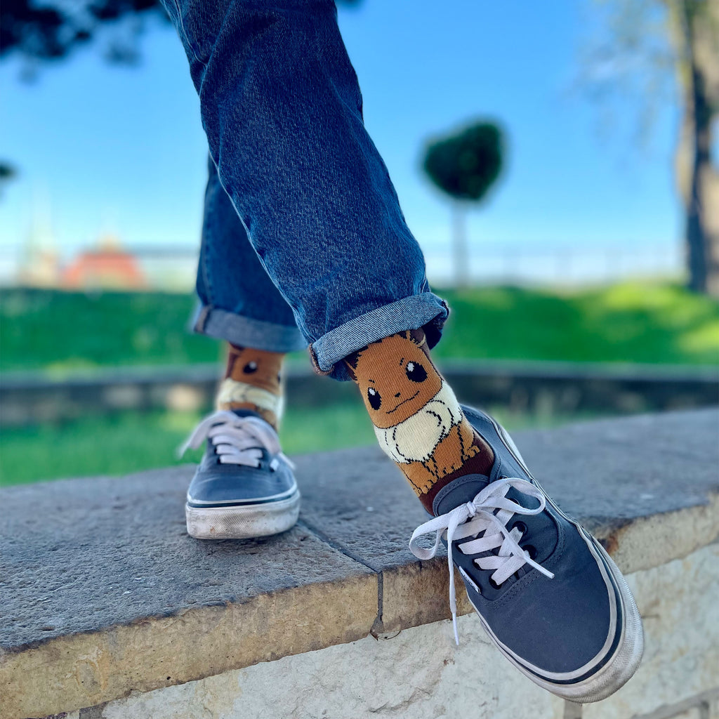 Image produit Pokemon - Chaussettes Evoli Marron