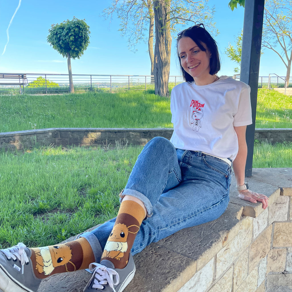 Image produit Pokemon - Chaussettes Evoli Marron