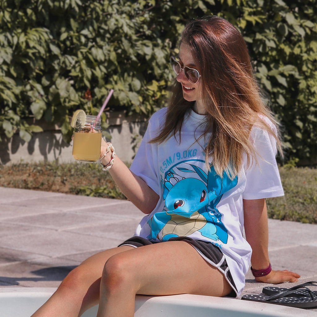 Image produit Pokemon - T-shirt Surfer Squirtle blanc