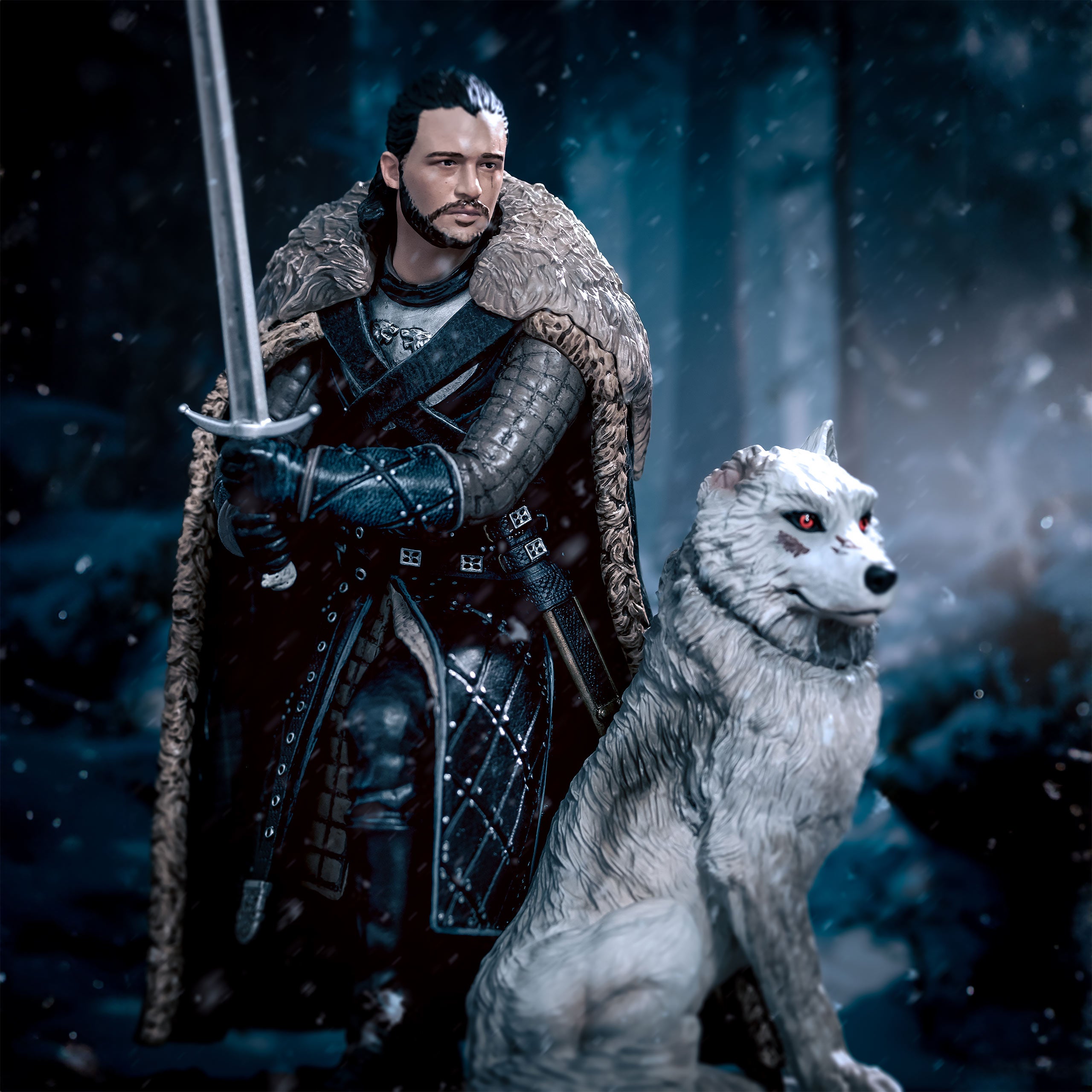 Image produit Game of Thrones - Statue de Jon Snow avec Ghost