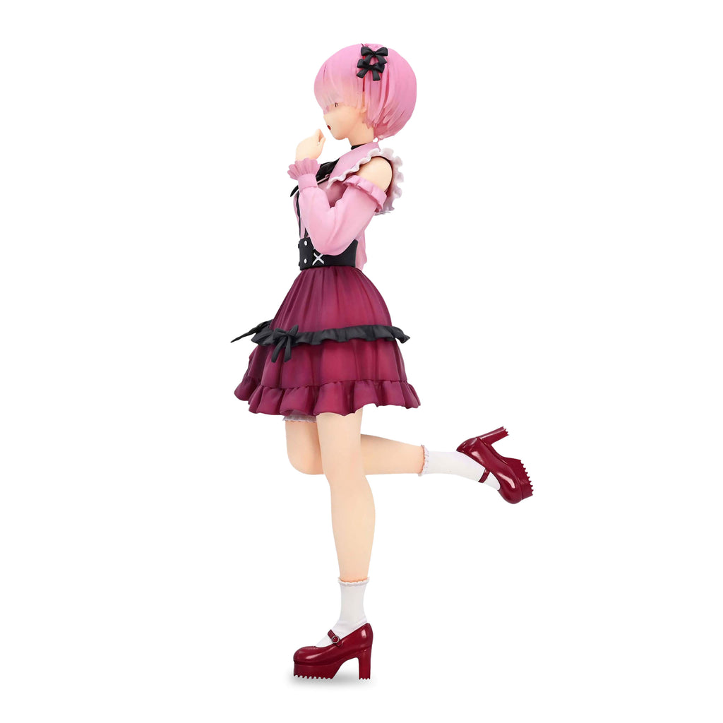 Image produit Re:Zero - Figure de Ram en tenue girly rose