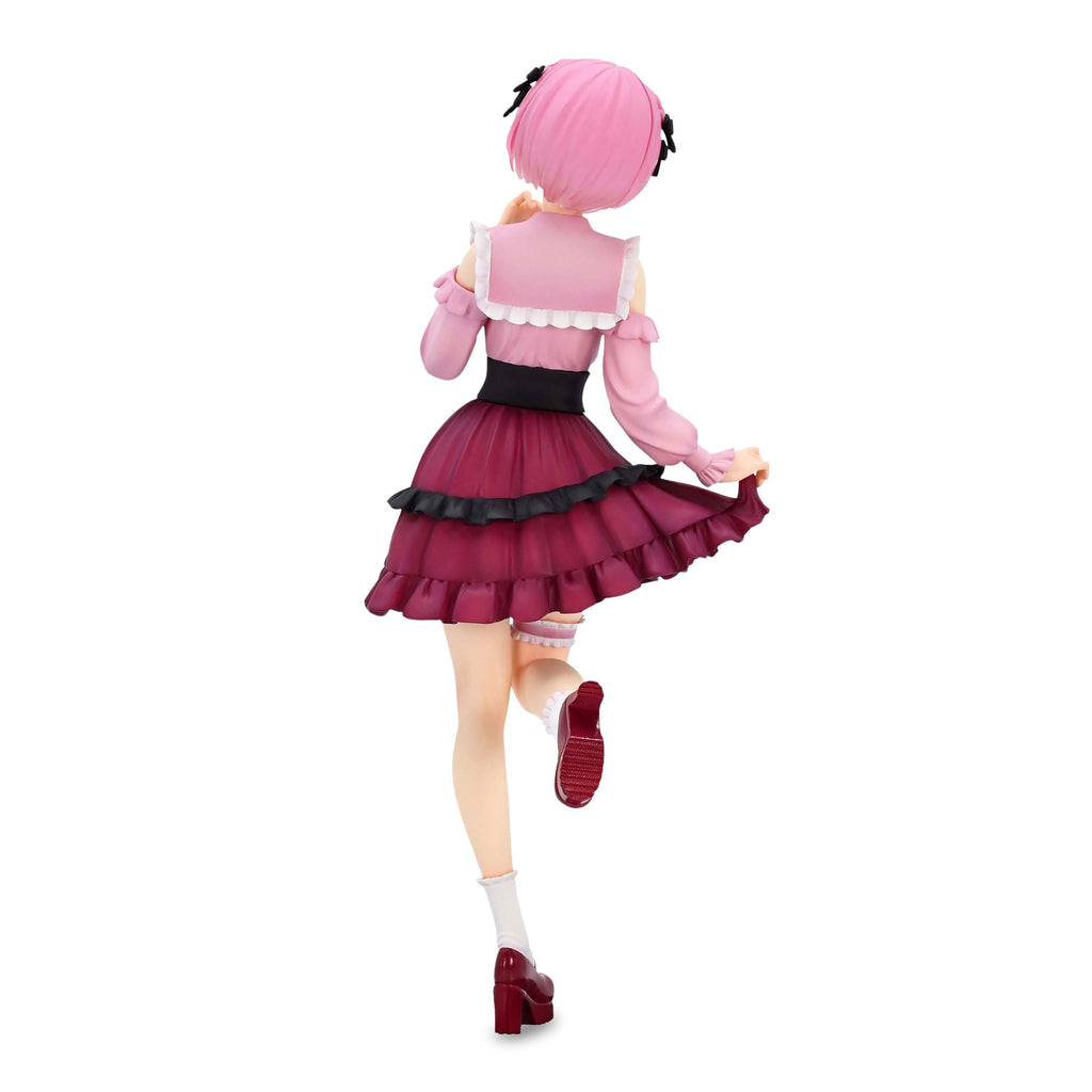 Image produit Re:Zero - Figure de Ram en tenue girly rose