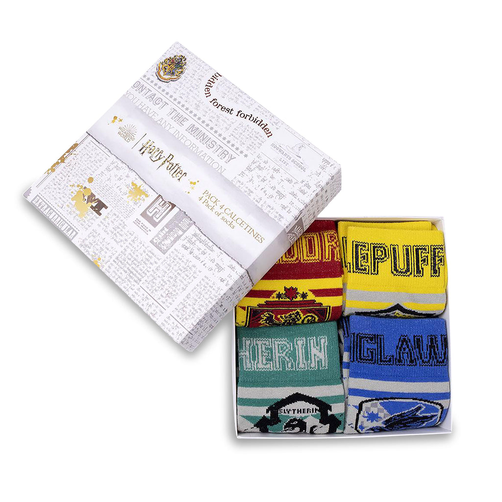 Produktbild Hogwarts Wappen Socken 4er Set - Harry Potter
