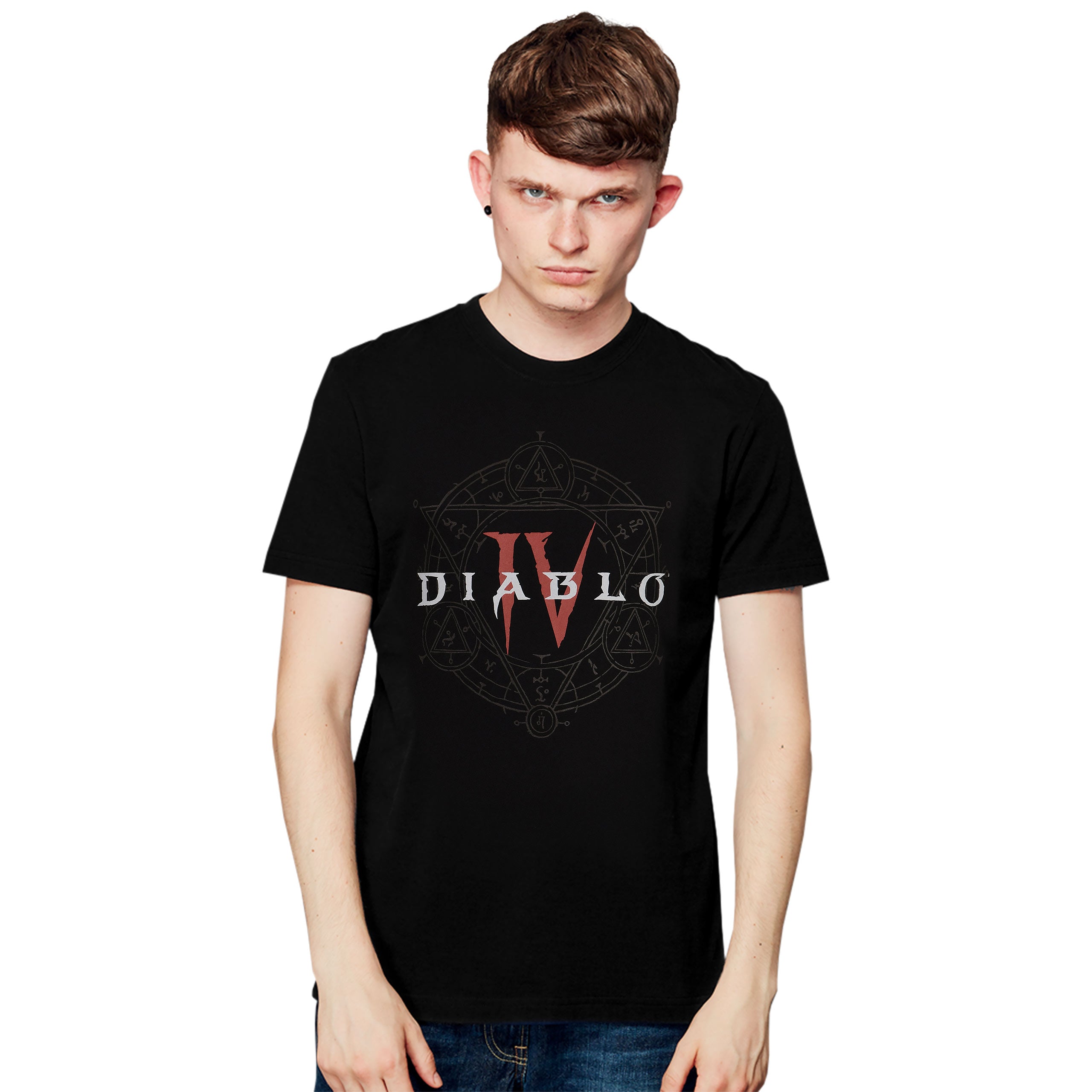Produktbild Diablo IV - Hexagramm Logo T-Shirt schwarz