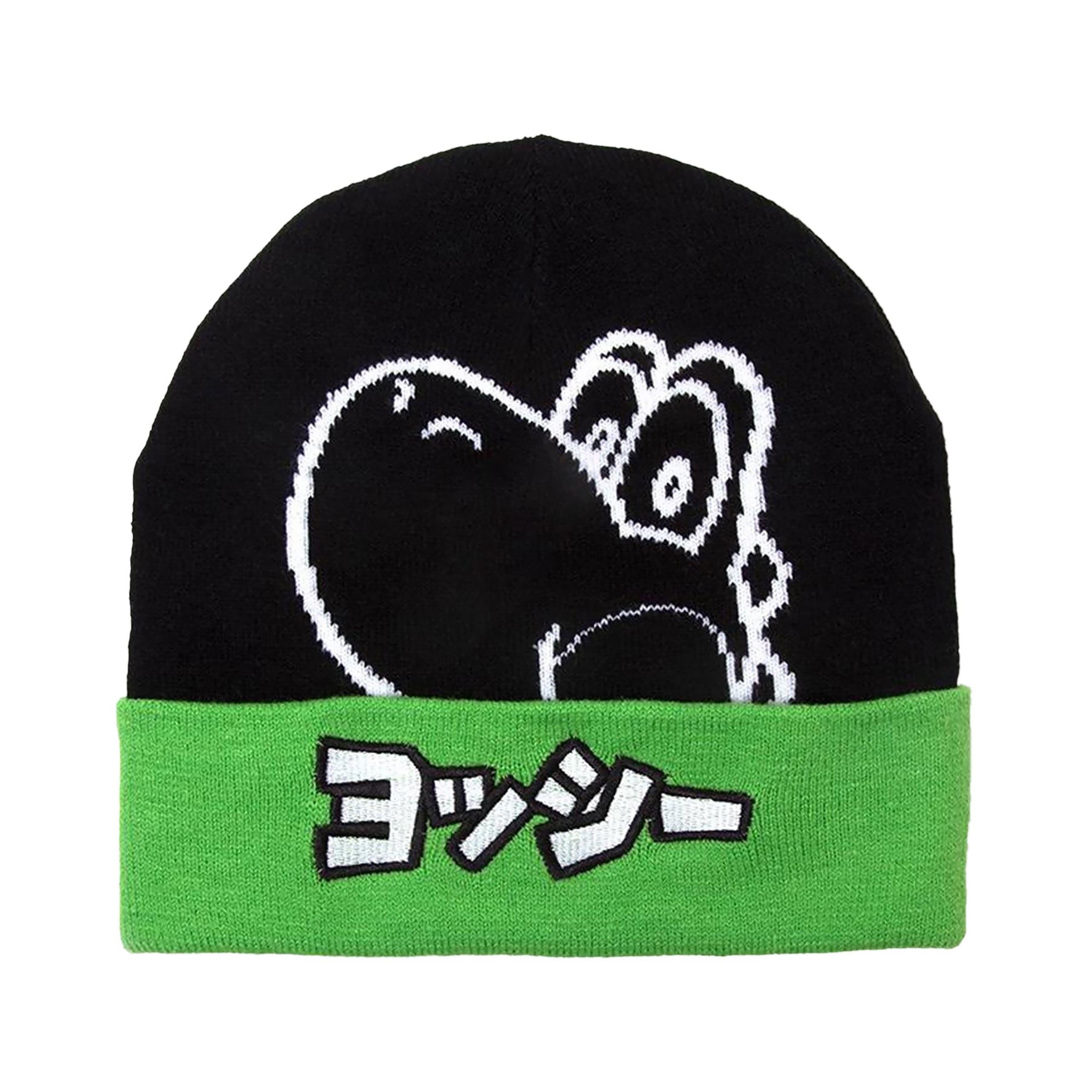 Image produit Super Mario - Bonnet japonais Yoshi noir-vert