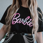 Immagine del prodotto Barbie - T-shirt nera con logo sciolto