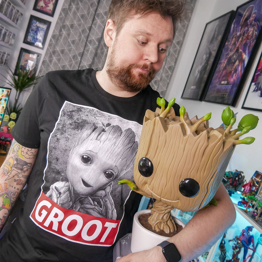 Immagine del prodotto T-shirt nera Baby Groot - Marvel