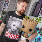 Immagine del prodotto T-shirt nera Baby Groot - Marvel