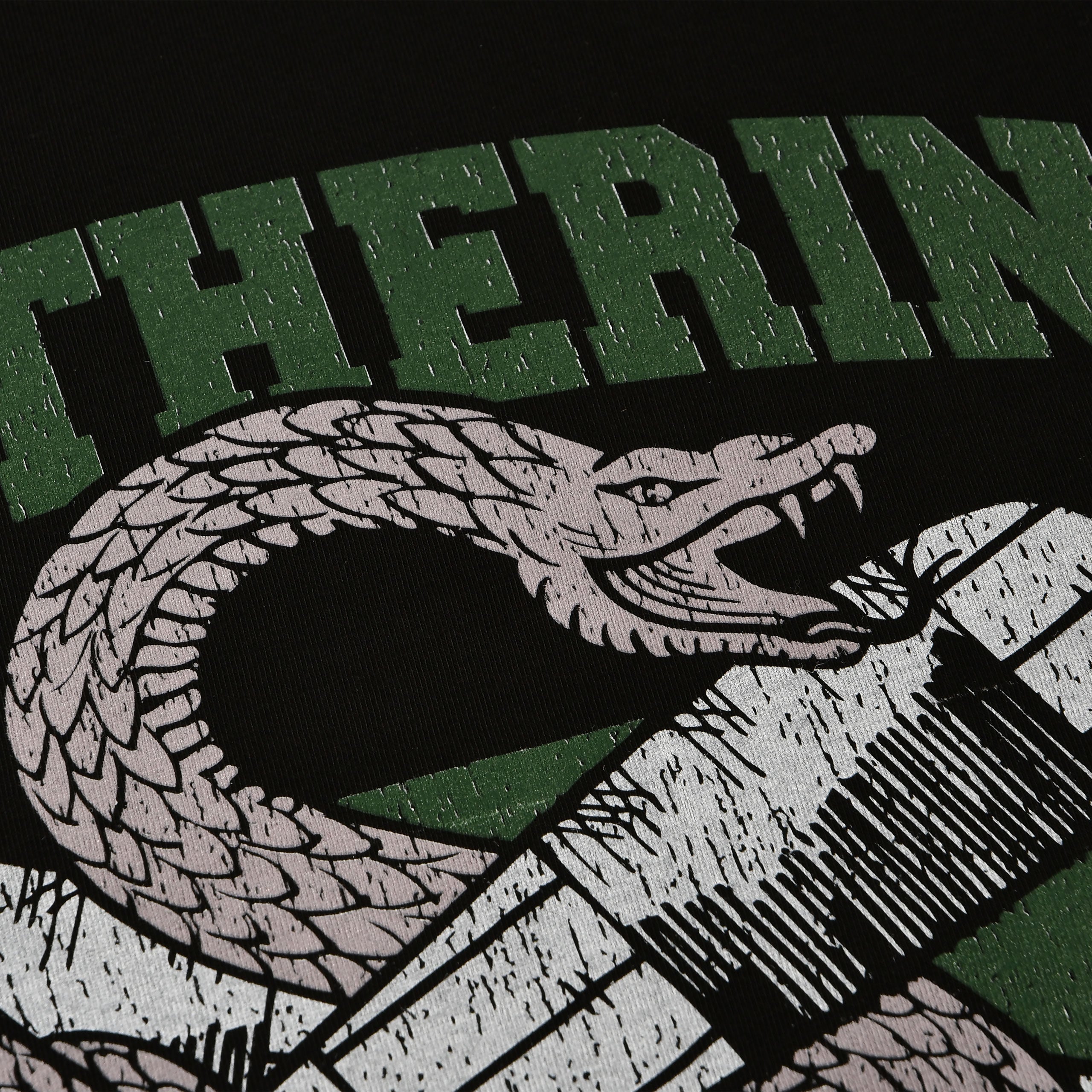 Image produit T-shirt noir Slytherin Quidditch College - Harry Potter