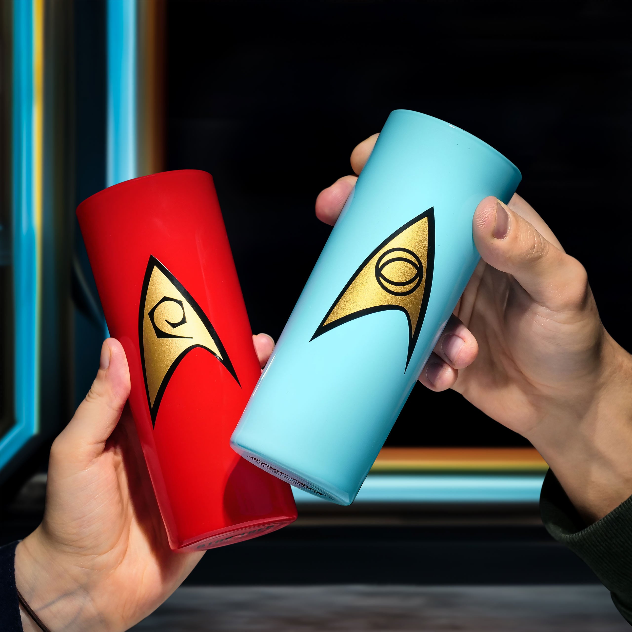 Image produit Set de 5 verres avec insignes de Starfleet - Star Trek