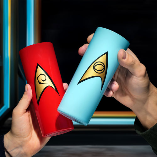 Image produit Set de 5 verres avec insignes de Starfleet - Star Trek