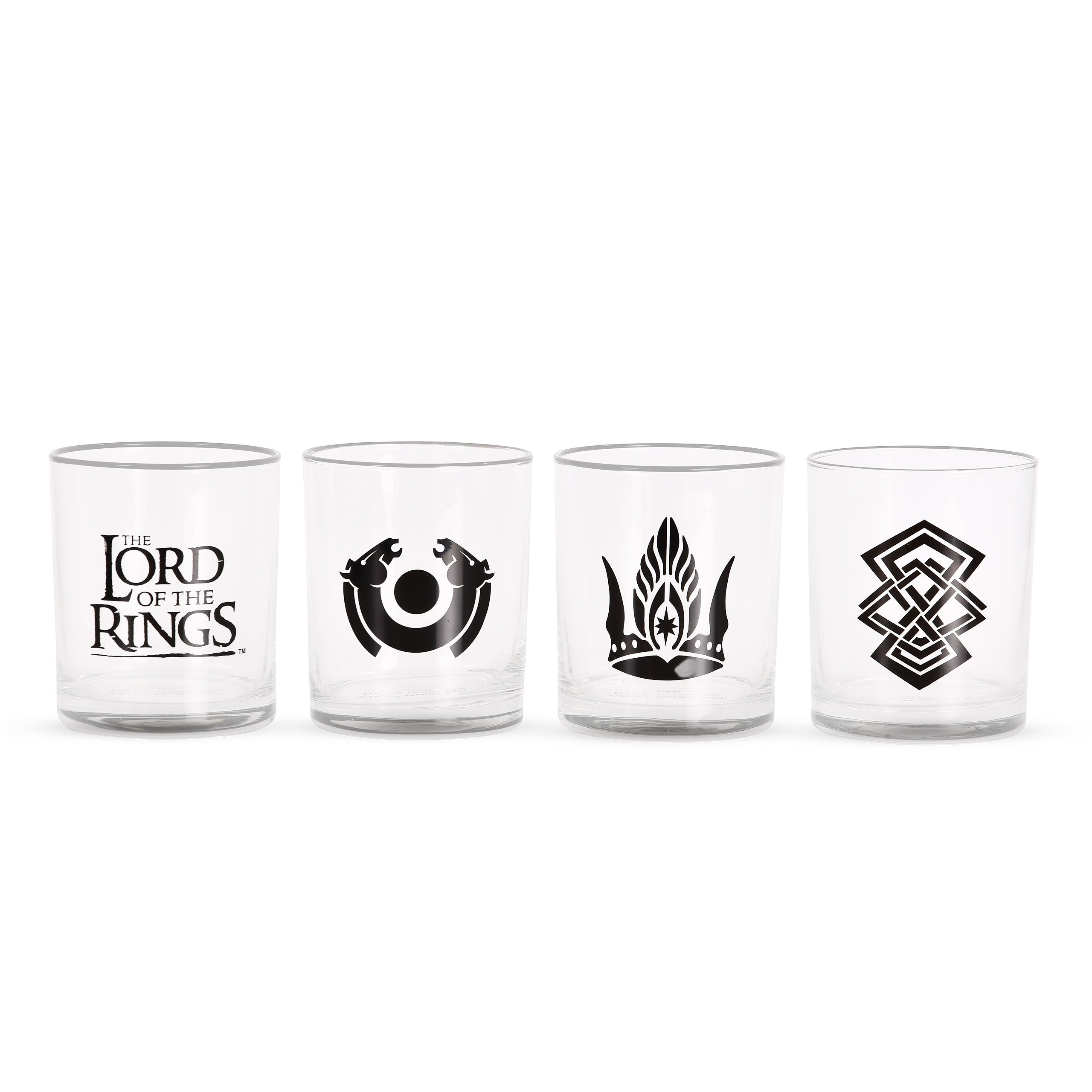 Produktbild Mittelerde Symbol Gläser 4er Set - Der Herr der Ringe