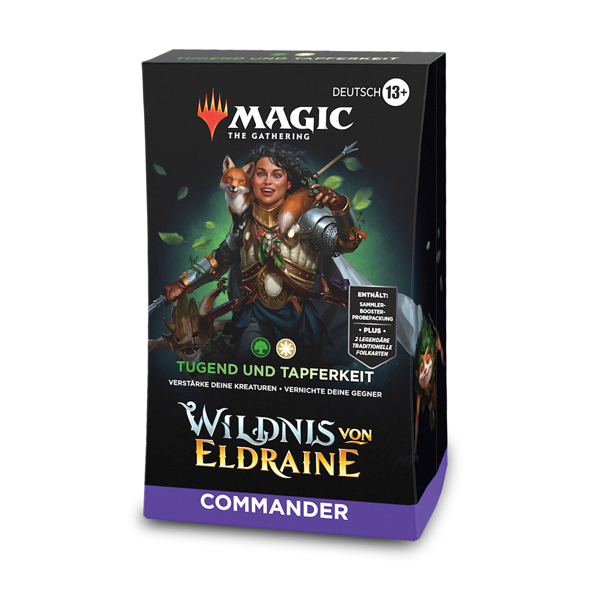 Image produit Sauvagerie d'Eldraine Vertu et Valeur Deck Commandeur - Magic The Gathering