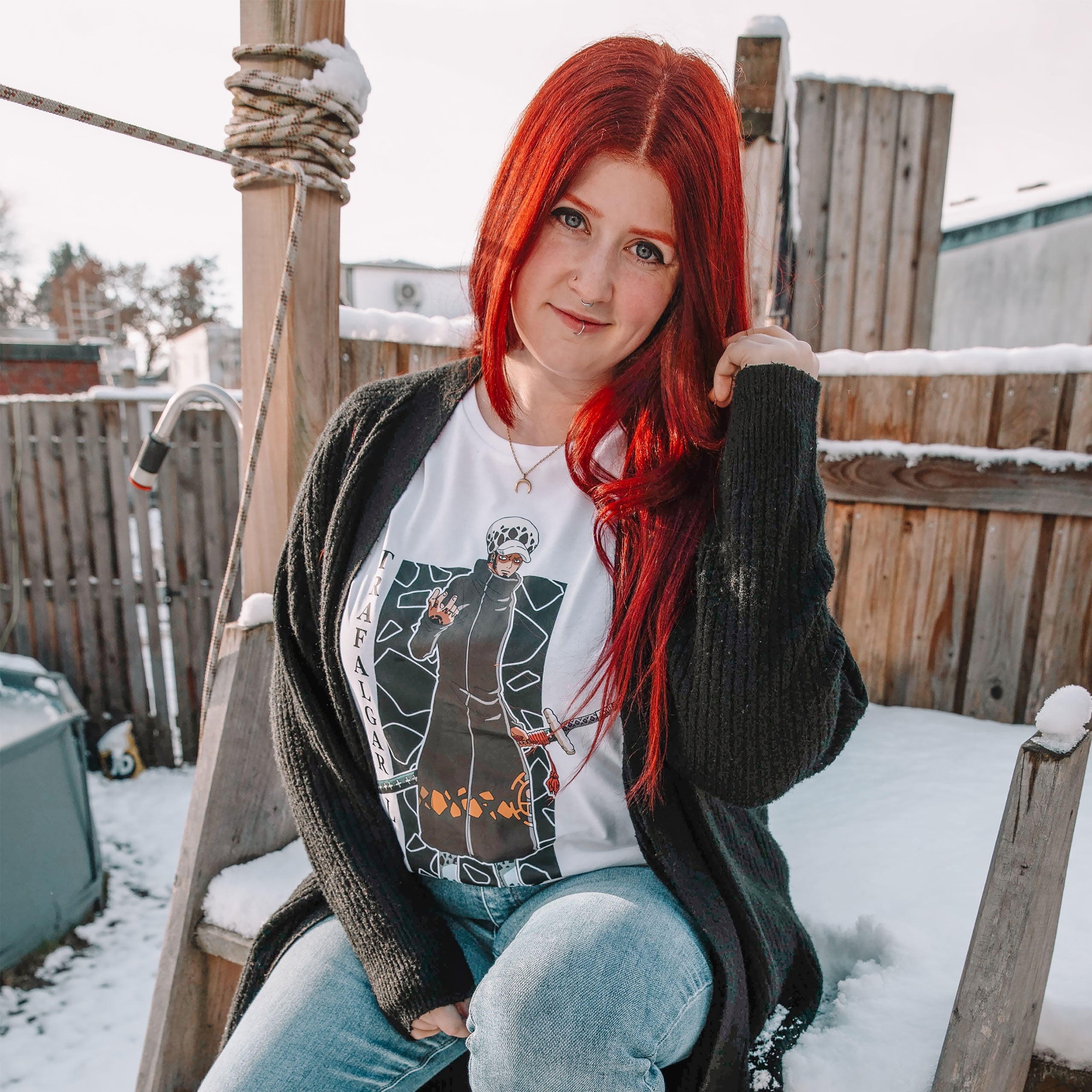Produktbild One Piece - Trafalgar Law T-Shirt weiß