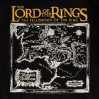 Produktbild Der Herr der Ringe - Karte von Mittelerde Hoodie schwarz