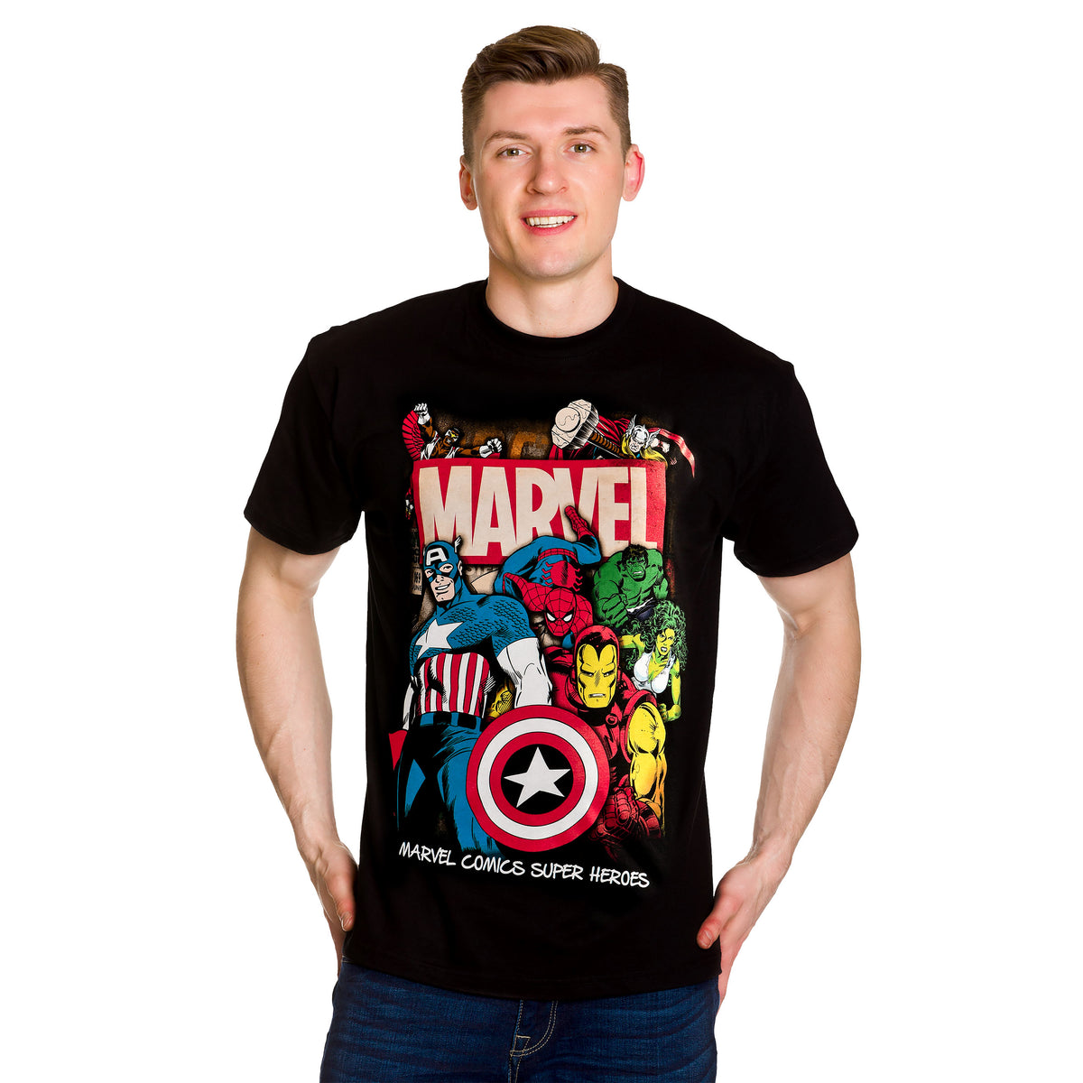 Produktbild Marvel Comics Superheroes T-Shirt schwarz