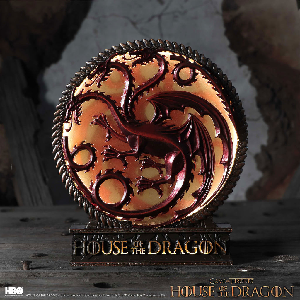 Immagine del prodotto Lampada da tavolo deluxe con stemma Targaryen - Casa del Drago