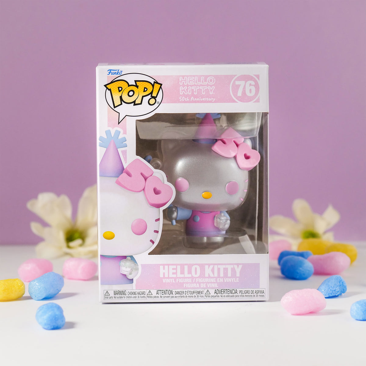 Immagine del prodotto Figura Funko Pop di Hello Kitty con palloncino 50° anniversario