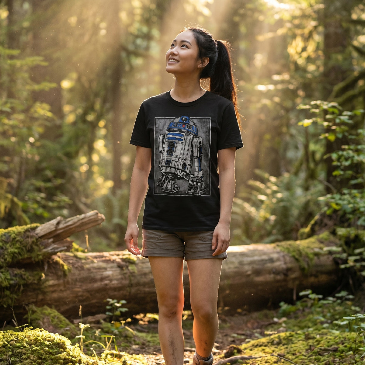 Immagine del prodotto Star Wars - T-shirt ritratto di R2D2 nera