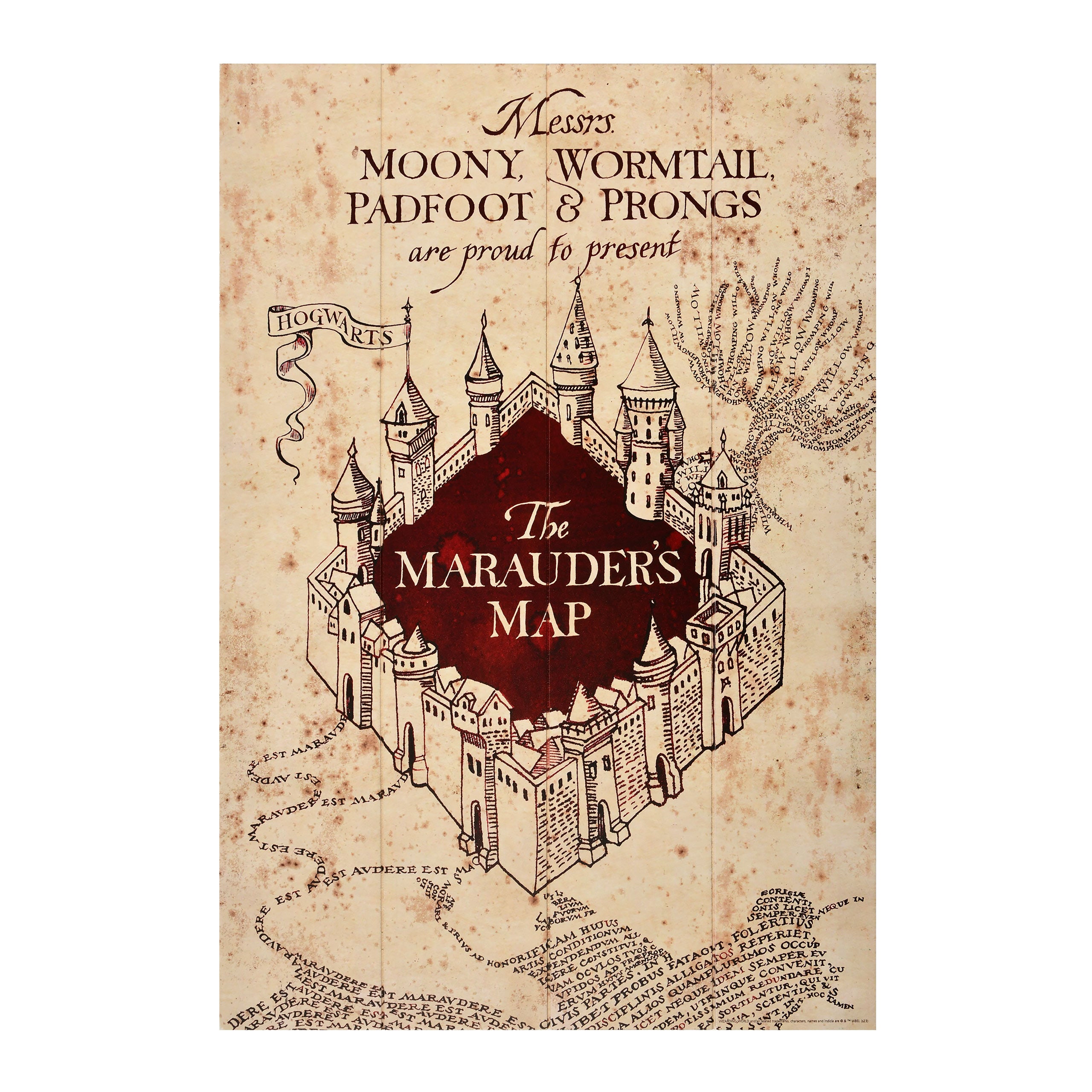 Image produit Harry Potter - Carte des Maraudeurs Art Mural en Bois