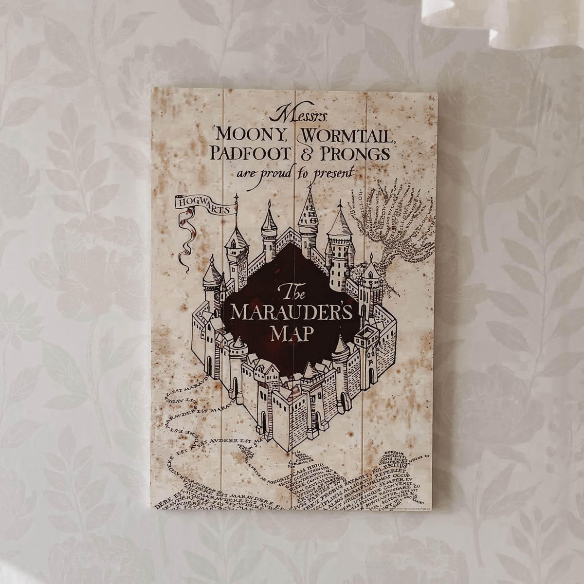 Produktbild Harry Potter - Karte des Rumtreibers Wandbild Holz