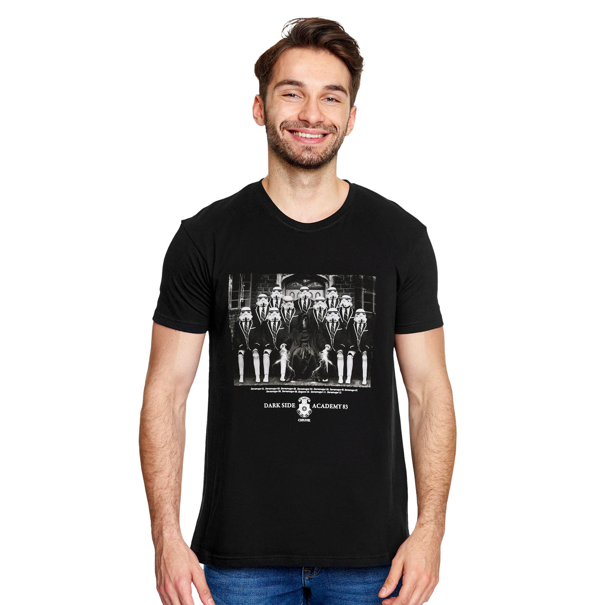 Immagine del prodotto Maglietta Dark Side Academy 83 per fan di Star Wars nera