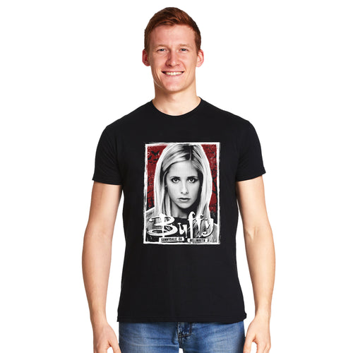 Immagine del prodotto T-shirt da cacciatrice di vampiri per fan di Buffy nera