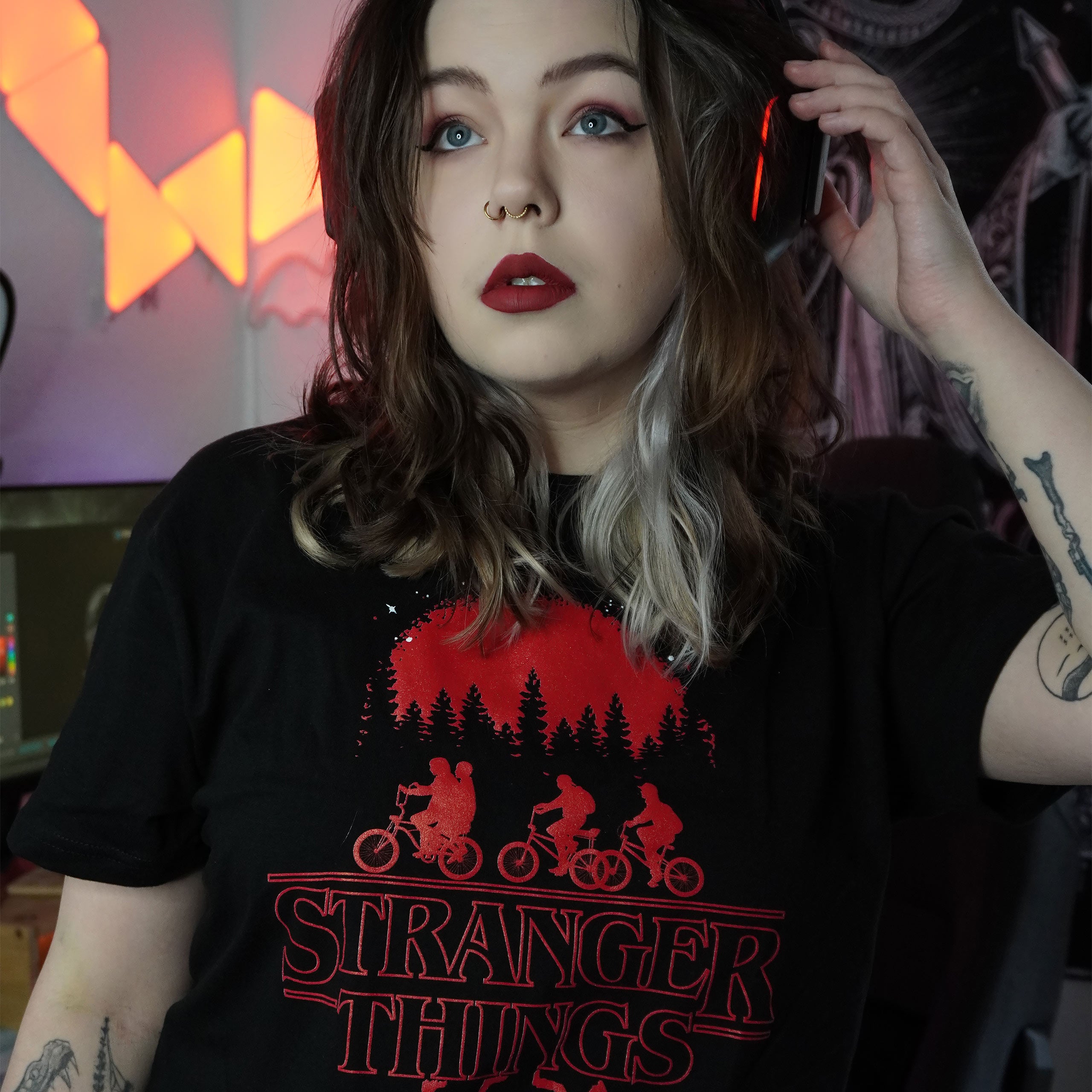 Produktbild Stranger Things - Silhouette T-Shirt schwarz