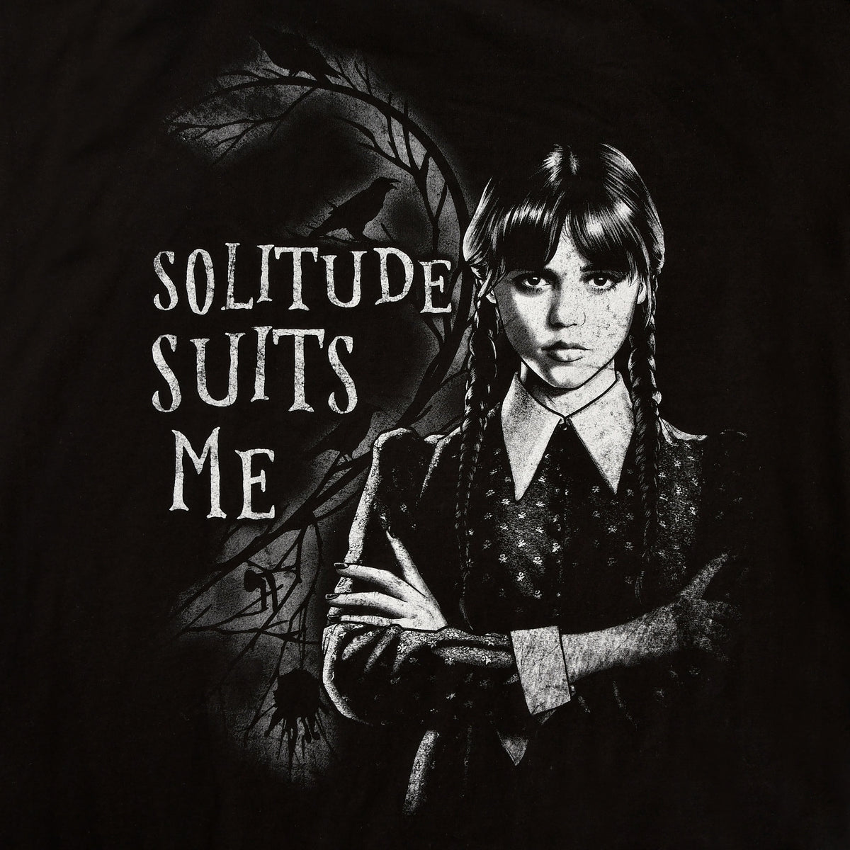 Image produit Mercredi - La Solitude Me Va Bien Cardigan À Capuche