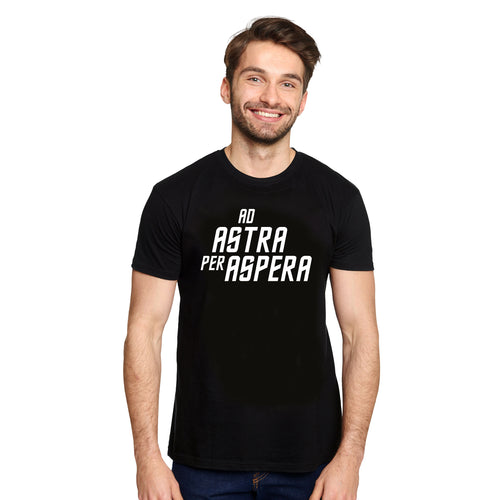 Image produit T-Shirt Ad Astra Per Aspera pour les fans de Star Trek noir