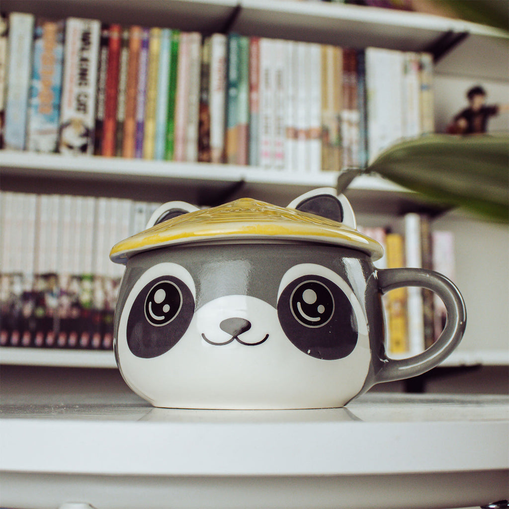 Produktbild Waschbär Kawaii Tasse mit Deckel für Anime Fans