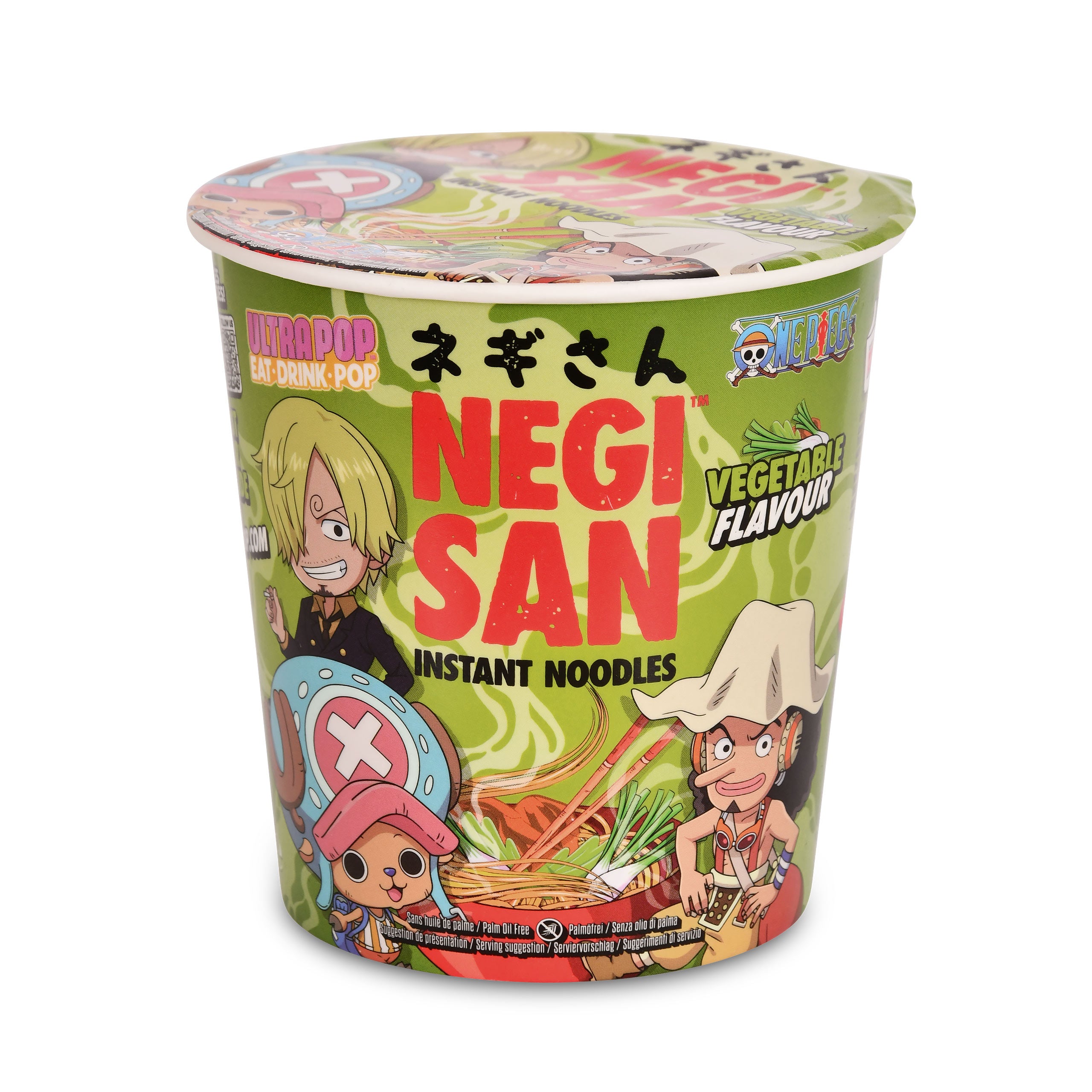 Immagine del prodotto One Piece Ramen - Sanji, Usopp e Chopper Vegetable Instant-Noodles