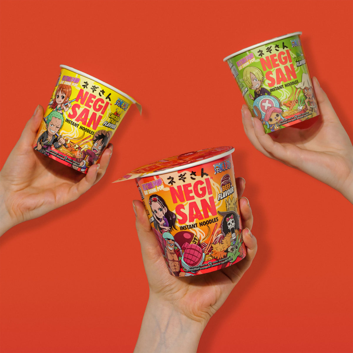 Immagine del prodotto One Piece Ramen - Robin, Franky e Brook Beef Instant-Noodles