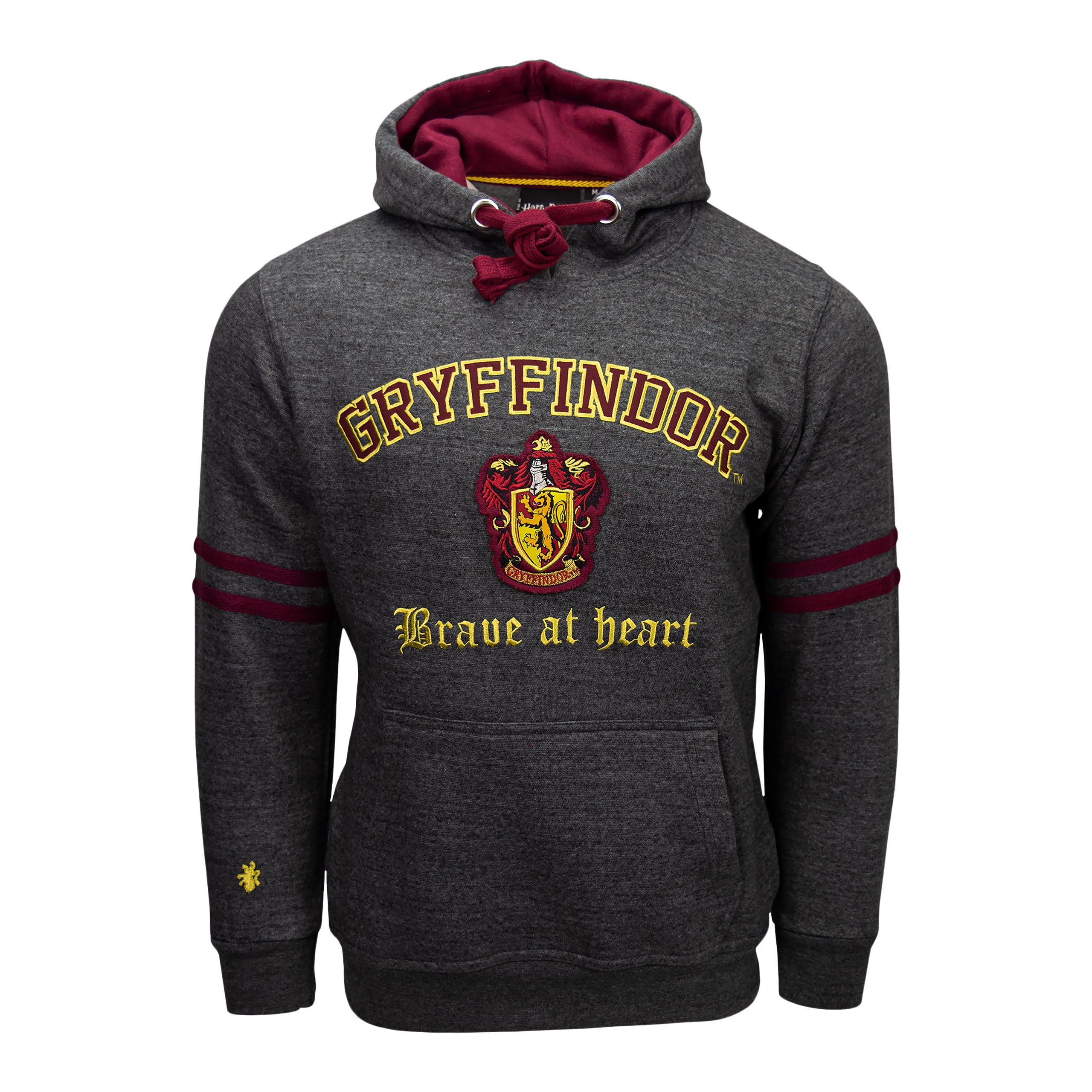 Produktbild Harry Potter - Gryffindor Wappen Premium Hoodie grau