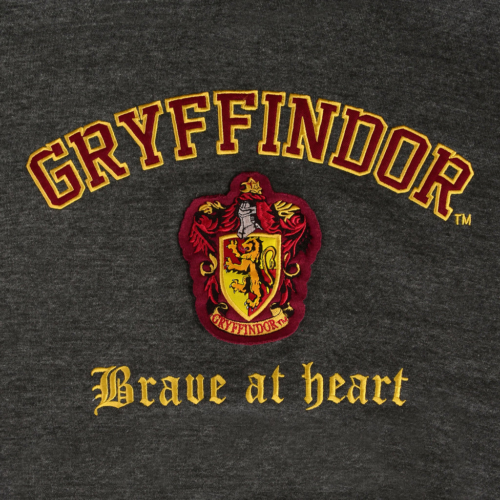 Produktbild Harry Potter - Gryffindor Wappen Premium Hoodie grau