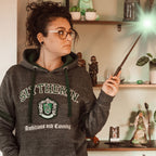Produktbild Harry Potter - Slytherin Wappen Premium Hoodie grau